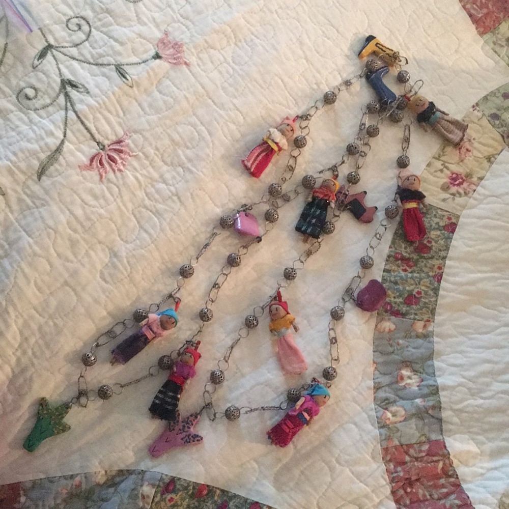 Vintage Worry Doll Necklace